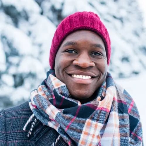 Nigerian student preparing documents to study in Canada