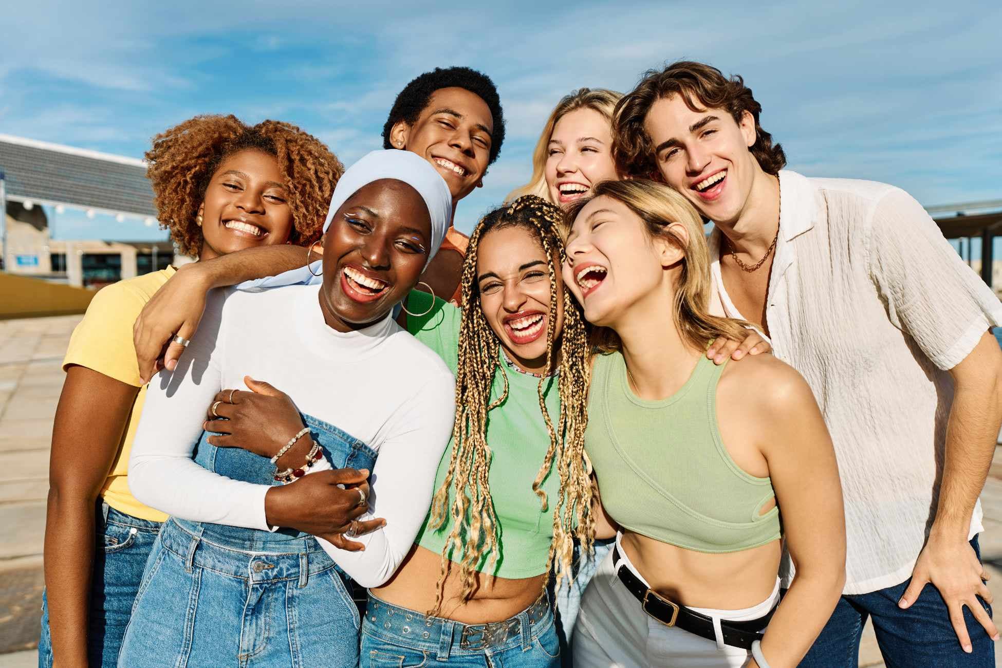 Nigerian students celebrating after preparing to study in the UK